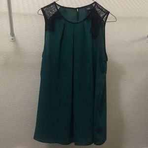 Green lacy blouse